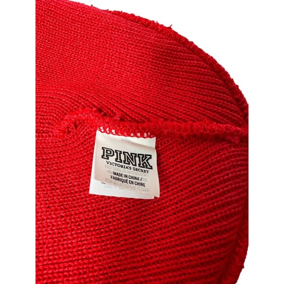 Pink Victoria Secret Beanie Polyester OS - Picture 4 of 5